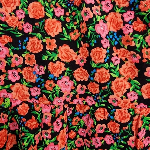 Glamorous Women's in Rose Floral Maxi Tiered Wrap Dress - Picture 5 of 9